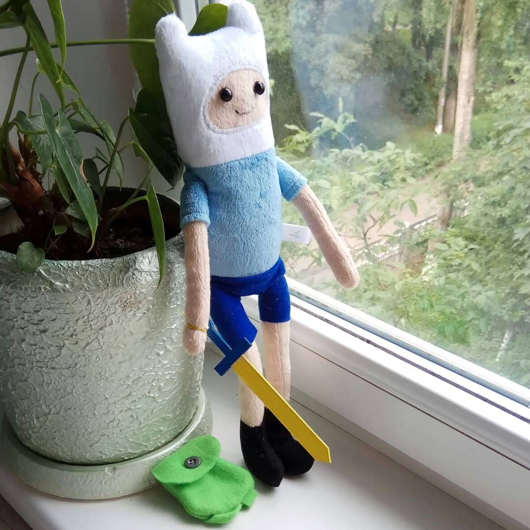 Плюшевая игрушка Финн Finn Adventure Time (25см) - купить