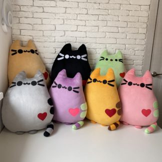 Іграшка Подушка Пушин / Игрушка подушка Кот Пушин с сердечком / Pusheen cat plush