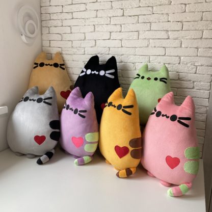 Іграшка Подушка Пушин / Игрушка подушка Кот Пушин с сердечком / Pusheen cat plush